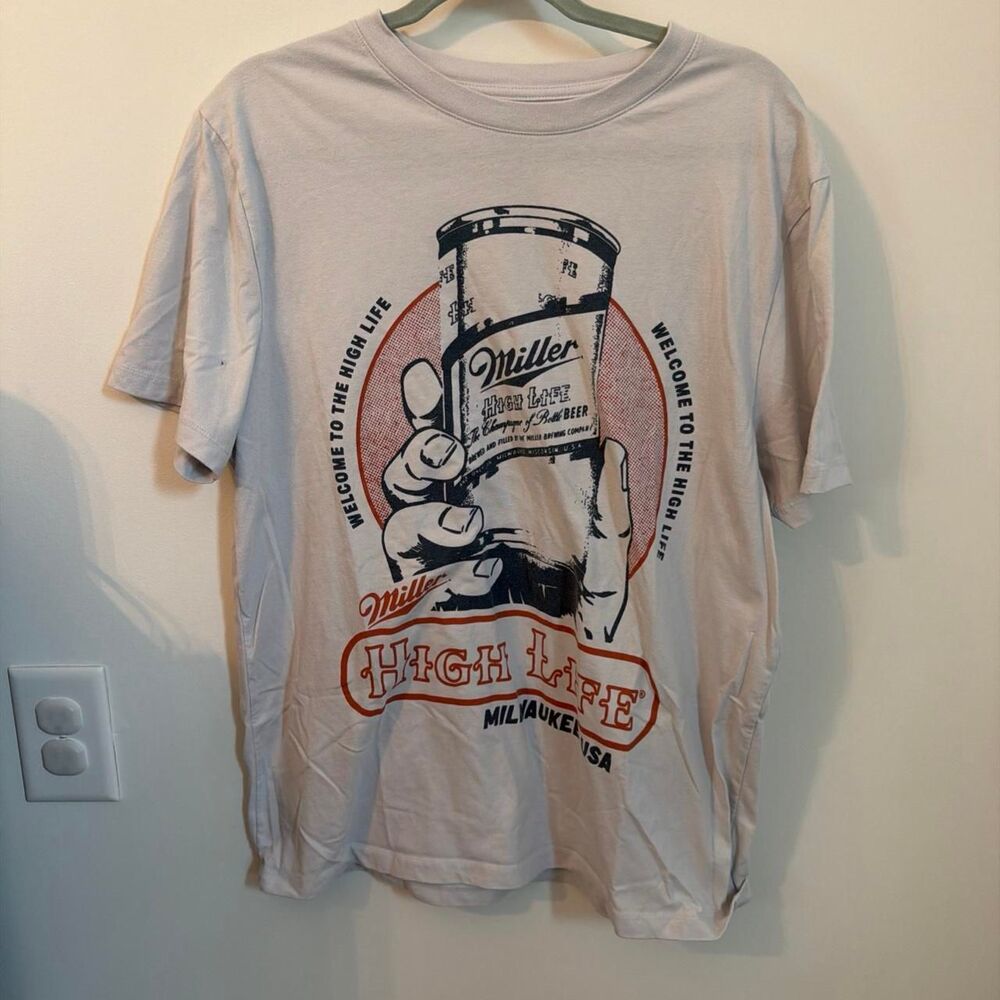 Unbranded Men's Grey and White T-shirt